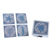 8434 - Set of 4 Ceramic Coasters