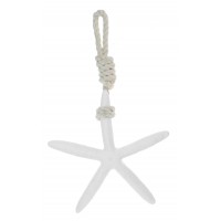 8842 - Hanging White Resin Starfish