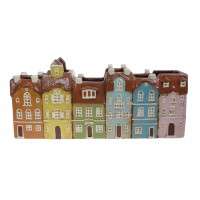 5729 - Ceramic Houses Planter
