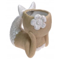 5734 - Ceramic Mermaid Lying Planter