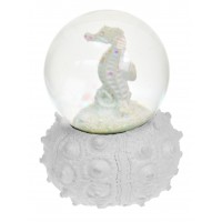 7716 - Resin Seahorse Snow Globe - Small