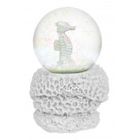 7718 - Resin Seahorse Snow Globe - Large
