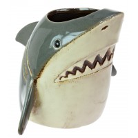 5796 - Ceramic Shark Planter