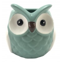 5802 - Porcelain Owl Pot