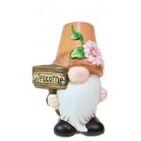 5904 - Flower Pot Gnome Large - Welcome