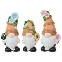 5906 - Flower Pot Gnome Medium - 3 Assorted Styles