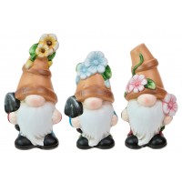 5907 - Flower Pot Gnome Small - 3 Assorted Styles