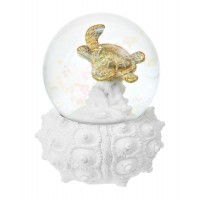 7722 - Resin Turtle Snow Globe