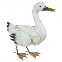 7839 - Metal Goose Sculpture