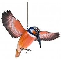 7843 - Hanging Metal Kingfisher