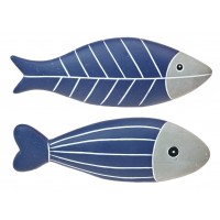 8364 - Stone Fish Decoration - 2 Assorted Style