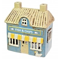 5560 - Ceramic Tealight Fish & Chip Shop