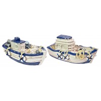 7676 - Resin Trawler - 2 Assorted Styles