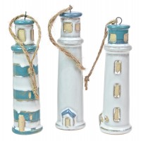 5863 - Ceramic Lighthouse - 3 Assorted Styles 