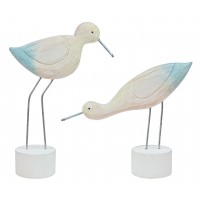 8279 - Wooden Bird Decoration - 2 Assorted Styles
