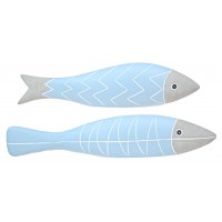 8365 - Stone Fish Decoration - 2 Assorted Styles