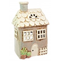 5487 - Ceramic Picket Fence Tealight House