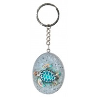 7623 - Pebble Keyring - Turtle