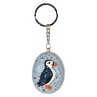7624 - Pebble Keyring - Puffin