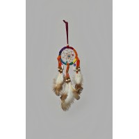 2508 - Rainbow and Shell Dreamcatcher - 6cm
