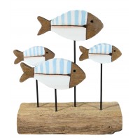 6885 - Wooden Fish Décor