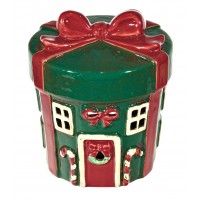 5526 - Ceramic Christmas Present Tealight