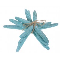 8728-TURQ - Set of 3 Starfish - Turquoise