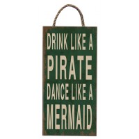 7568 - Wooden Wall Plaque - Dance like a Mermaid
