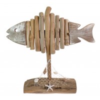 6600 - Driftwood fish on Stand
