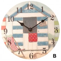 7277B - Beach Hut Clock