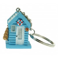 7674 - Resin Beach Hut Key Rings